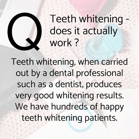 Teeth whitening London frequently asked questions - Does teeth whitening actually work